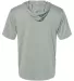 Badger Sportswear 4123 B-Core Hooded T-Shirt Silver back view