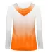 Badger Sportswear 4208 Women's Ombre Long Sleeve H Burnt Orange back view