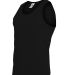 181 YOUTH POLY/COTTON ATHLETIC TANK BLACK side view