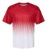 Badger Sportswear 4220 Hex 2.0 T-Shirt in Red front view
