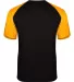 Badger Sportswear 4230 Breakout T-Shirt in Black/ gold back view