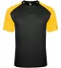 Badger Sportswear 4230 Breakout T-Shirt in Black/ gold front view
