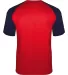 Badger Sportswear 4230 Breakout T-Shirt in Red/ navy back view