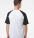 Badger Sportswear 4230 Breakout T-Shirt in White/ black back view