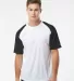 Badger Sportswear 4230 Breakout T-Shirt in White/ black front view