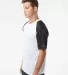 Badger Sportswear 4230 Breakout T-Shirt in White/ black side view
