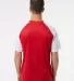 Badger Sportswear 4230 Breakout T-Shirt in Red/ white back view