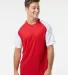 Badger Sportswear 4230 Breakout T-Shirt in Red/ white front view