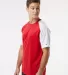 Badger Sportswear 4230 Breakout T-Shirt in Red/ white side view