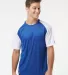 Badger Sportswear 4230 Breakout T-Shirt in Royal/ white front view