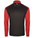 Badger Sportswear 4231 Breakout Quarter-Zip Pullov in Black/ red front view