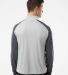 Badger Sportswear 4231 Breakout Quarter-Zip Pullov in Silver/ graphite back view