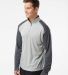 Badger Sportswear 4231 Breakout Quarter-Zip Pullov in Silver/ graphite side view
