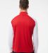 Badger Sportswear 4231 Breakout Quarter-Zip Pullov in Red/ white back view