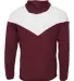 Badger Sportswear 7722 Spirit Outer-Core Jacket in Maroon/ white back view