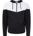 Badger Sportswear 7722 Spirit Outer-Core Jacket in Black/ white front view