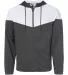 Badger Sportswear 7722 Spirit Outer-Core Jacket in Graphite/ white front view