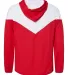 Badger Sportswear 7722 Spirit Outer-Core Jacket in Red/ white back view