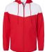 Badger Sportswear 7722 Spirit Outer-Core Jacket Red/ White front view