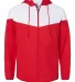 Badger Sportswear 7722 Spirit Outer-Core Jacket in Red/ white front view