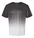 Badger Sportswear 4209 Reverse Ombre T-Shirt Graphite front view