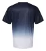 Badger Sportswear 4209 Reverse Ombre T-Shirt Navy back view