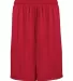 Badger Sportswear 4127 Pocketed 7" Shorts Red front view