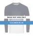 Badger Sportswear 4224 Hex 2.0 Long Sleeve T-Shirt Columbia Blue front view