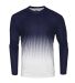 Badger Sportswear 4224 Hex 2.0 Long Sleeve T-Shirt in Navy front view