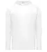Badger Sportswear 2905 Youth Tri-Blend Surplice Ho in White front view
