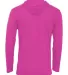 Badger Sportswear 4905 Tri-Blend Surplice Hooded L in Hot pink heather back view