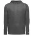 Badger Sportswear 4905 Tri-Blend Surplice Hooded L in Black heather front view