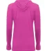 Badger Sportswear 4965 Women's Tri-Blend Surplice  in Hot pink heather back view