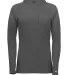 Badger Sportswear 4965 Women's Tri-Blend Surplice  in Black heather front view