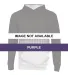 Badger Sportswear 2404 Youth Hex 2.0 Hooded Sweats Purple front view