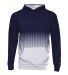 Badger Sportswear 2404 Youth Hex 2.0 Hooded Sweats in Navy front view