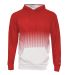 Badger Sportswear 2404 Youth Hex 2.0 Hooded Sweats in Red front view