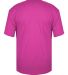 Badger Sportswear 2940 Youth Triblend T-Shirt in Hot pink heather back view