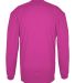 Badger Sportswear 2944 Youth Triblend Long Sleeve  in Hot pink heather back view