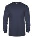 Badger Sportswear 2944 Youth Triblend Long Sleeve  in Navy front view