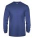 Badger Sportswear 2944 Youth Triblend Long Sleeve  in Royal heather front view