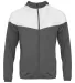 Badger Sportswear 2722 Youth Sprint Outer-Core Jac in Graphite/ white front view