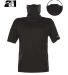Badger Sportswear 1921 2B1 T-Shirt with Mask Black front view