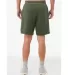 Bella + Canvas 3724 FWD Fashion Unisex Short in Military green back view