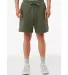Bella + Canvas 3724 FWD Fashion Unisex Short in Military green front view