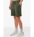 Bella + Canvas 3724 FWD Fashion Unisex Short in Military green side view