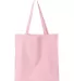 Q-Tees Q125300 14L Shopping Bag Light Pink back view