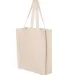 Q-Tees Q125300 14L Shopping Bag Natural side view