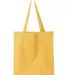 Q-Tees Q125300 14L Shopping Bag Yellow back view