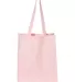 Q-Tees Q125400 27L Jumbo Shopping Bag Light Pink front view